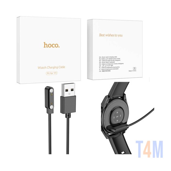 Hoco Magnetic Wireless Charger for Y9 Smartwatch Black
